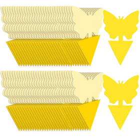 PestMentor 64-pack traps with yellow lure provide odorless pest control for homes.