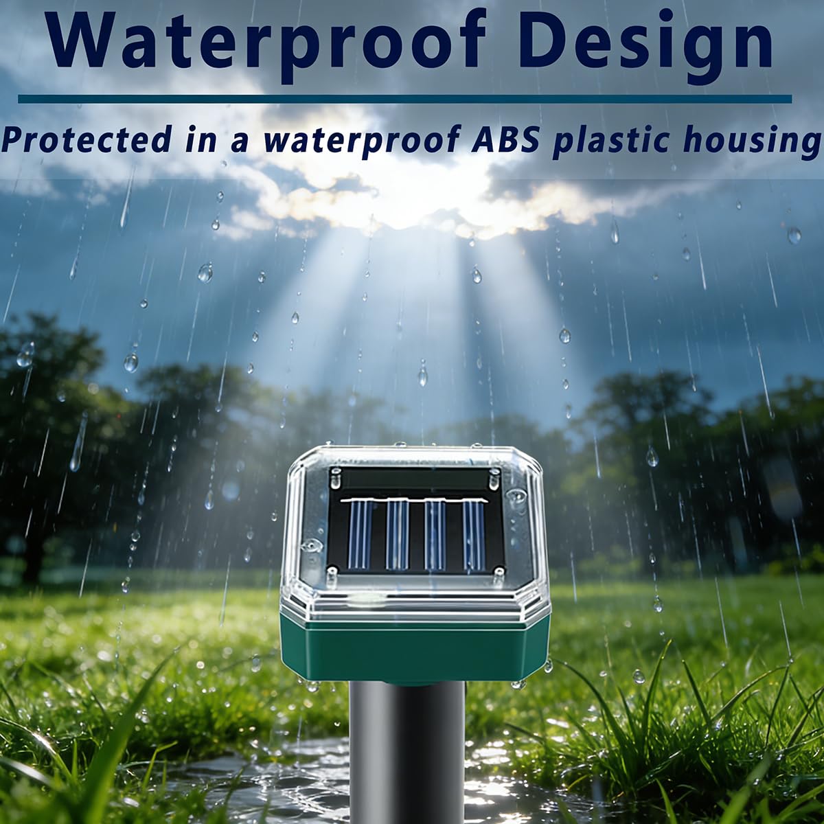 PestMentor Solar Mole Repellent waterproof-design endures all weather