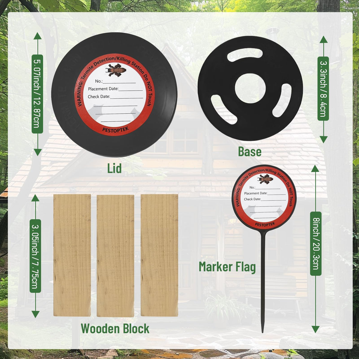 Pestoptek 6-lid pack simplifies installation and quick access