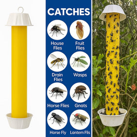 PESTUSRD Wasp Trap with bright yellow sticky surface attracts pests