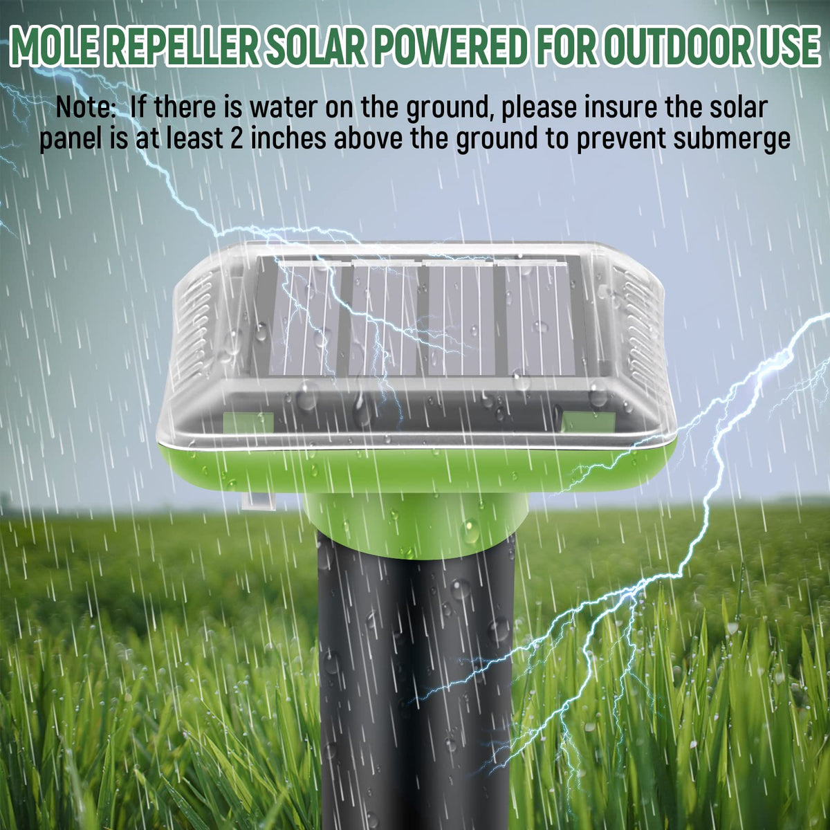 Pestvanish IP65 Waterproof Outdoor Unit stands up to rain while guarding your garden.