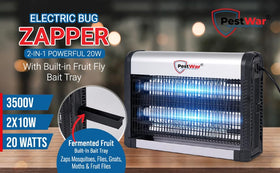 PestWar built-in bait tray for fruit fly control and quick elimination.