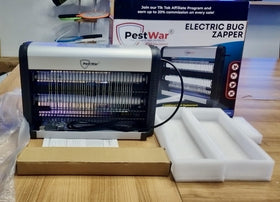 PestWar energy-efficient 20W UV bulbs reduce power use while attracting pests.