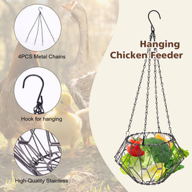 Pet Baby foldable coop feeder basket ready to save floor space