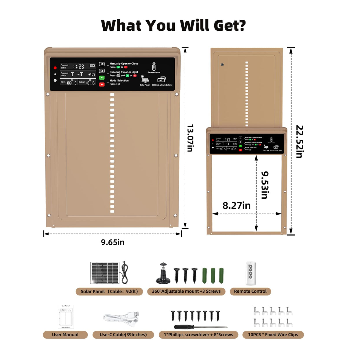 Pet Deluxe remote control at 15 meters enables convenient adjustments