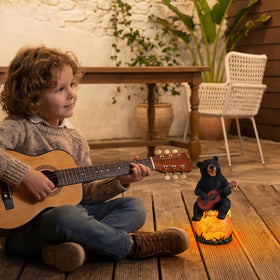 PETAFLOP bear porch light adds charming ambience for evenings on balconies and entryways.