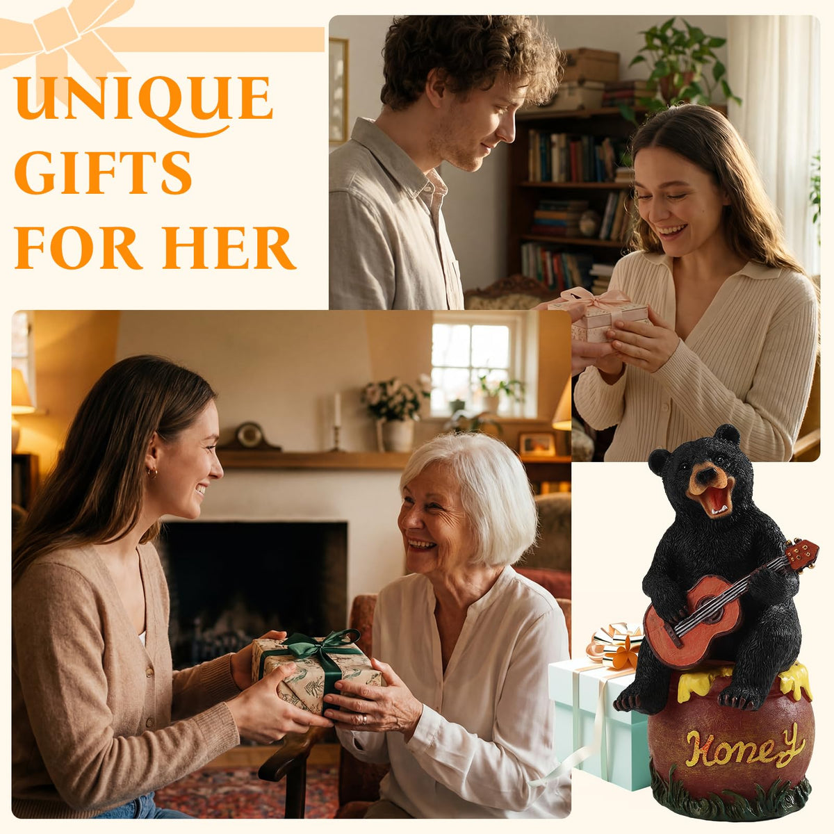 PETAFLOP gift-ready bear decor suits birthdays or Mother's Day for outdoor lovers.