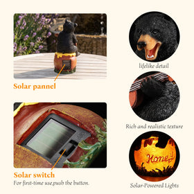 PETAFLOP solar-powered lighting requires no wiring, simplifying outdoor setup.