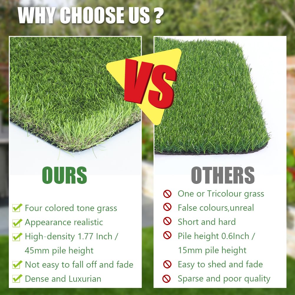 Petgrow pet-friendly synthetic grass safe for kids and pets.