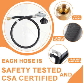 PETKAO 30-inch hose with 5-16 diameter for versatile grill compatibility