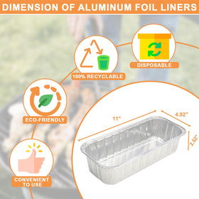 PETKAO 6417 aluminum drip liner 10-pack contains drips for quick disposal.