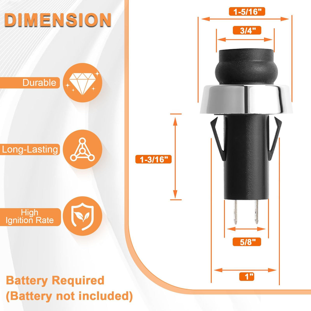 PETKAO 67532 ignition module for Weber GS4, enhances consistent flame start across three burners