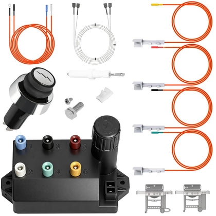 PETKAO 67532 igniter kit switch close-up for Weber GS4, reliable ignition ready when grilling