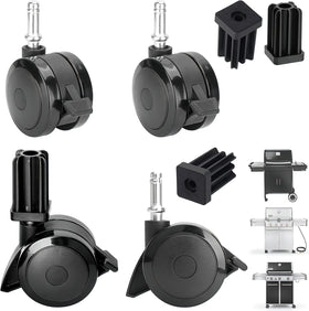 PETKAO 70360 locking caster with insert for Weber Genesis 310 mobility on uneven decks