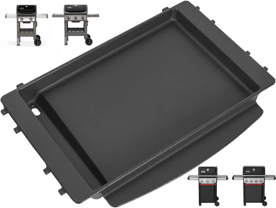 PETKAO 7658 griddle insert on Weber Spirit II for even heating