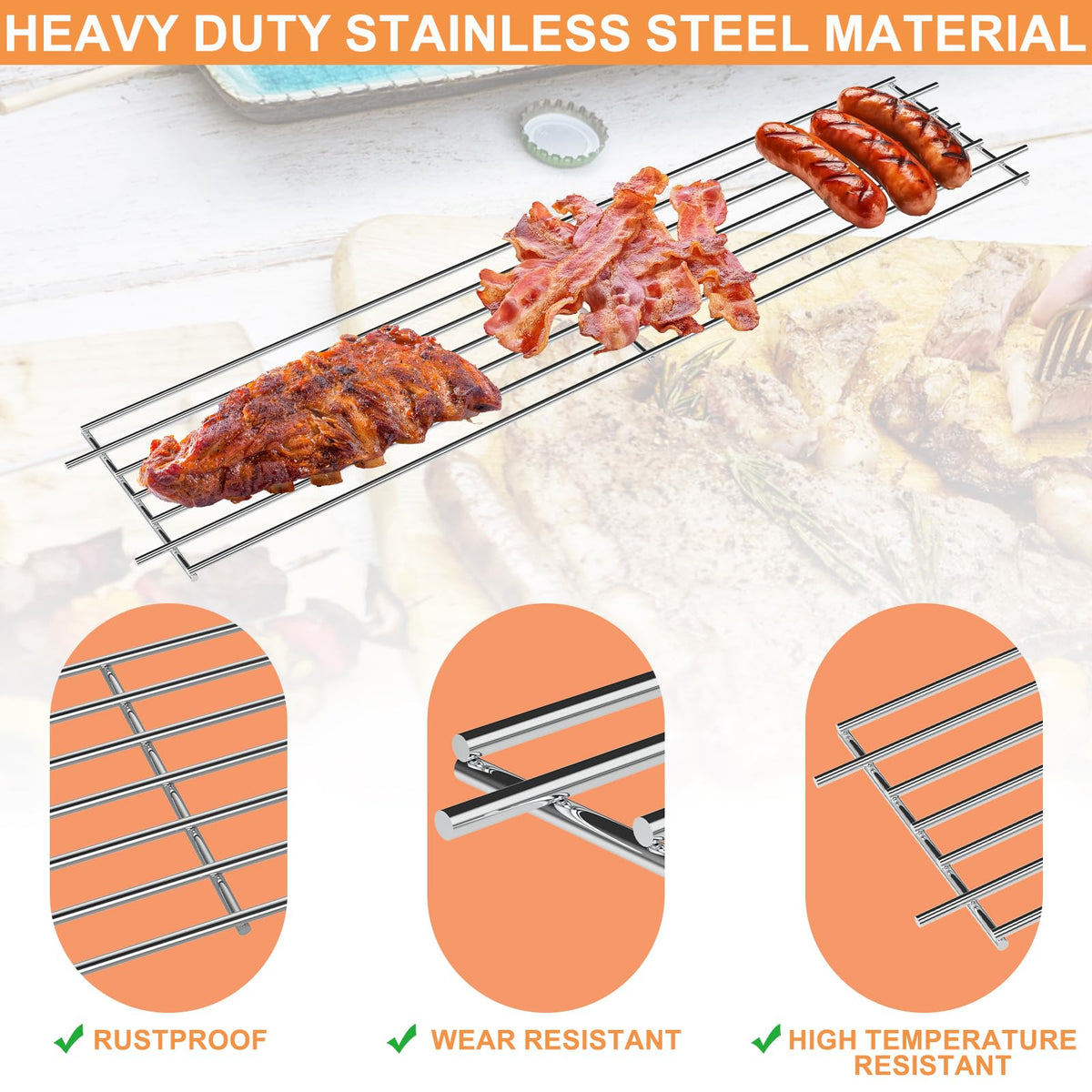 PETKAO 88719 raised rack for Weber Genesis Platinum improves indirect heat