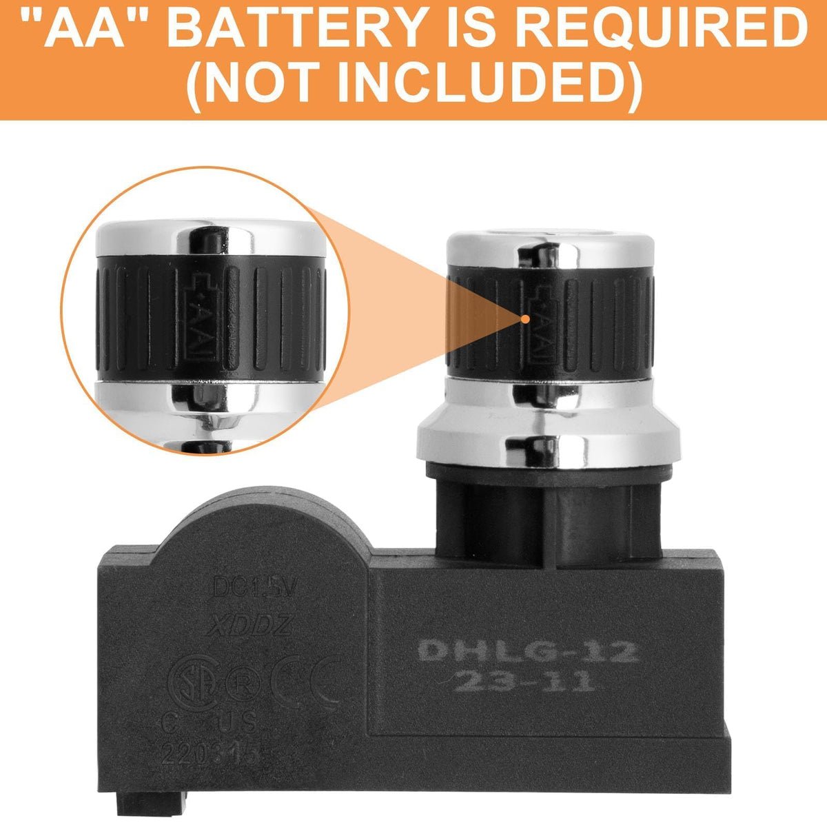 PETKAO easy-install setup using one AA battery (not included)