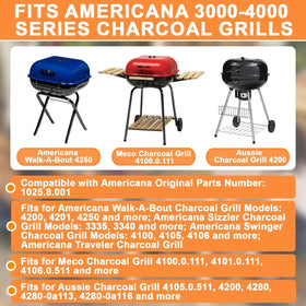 PETKAO Sizzler-Swinger-Traveler grate, precise Americana fit for 3000-4000 series.