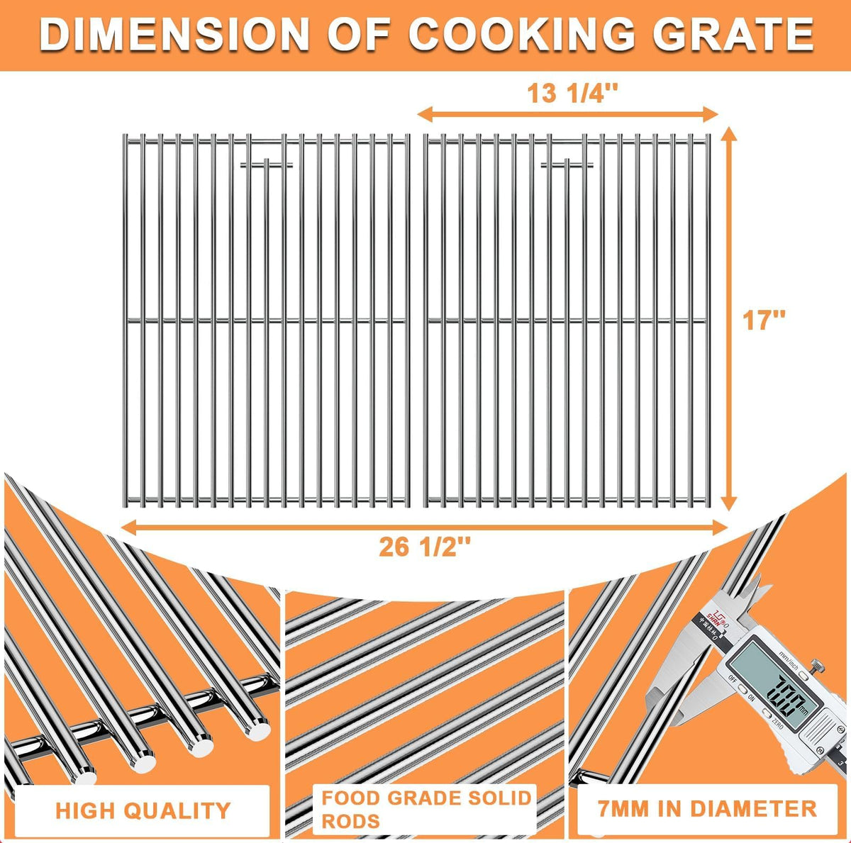 PETKAO burner covers for Nexgrill help protect and simplify cleaning