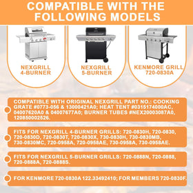 PETKAO burner tubes for Nexgrill ensure reliable flame distribution across burners