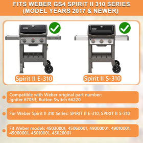 PETKAO ceramic electrode for Weber Spirit II GS4 delivers reliable spark.