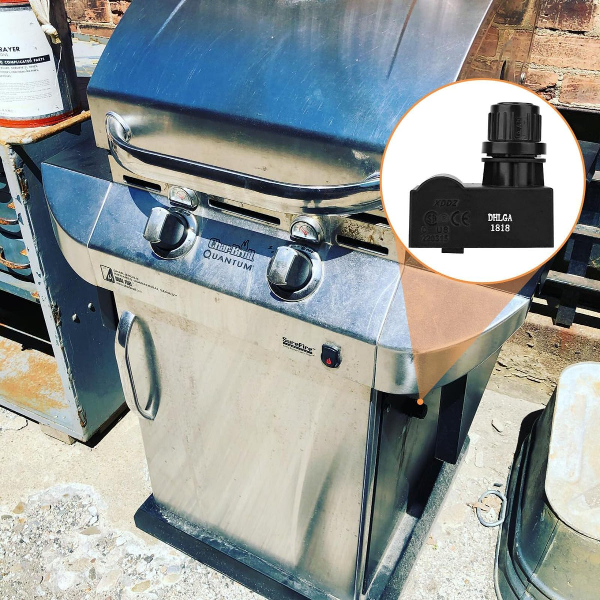 PETKAO Char-Broil grill replacement igniter improves cooking readiness