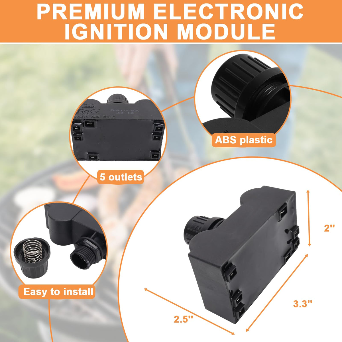 PETKAO push-button switches for Char-Broil igniter kit