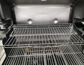 PETKAO compatible warming rack for Weber Genesis II 300 series.