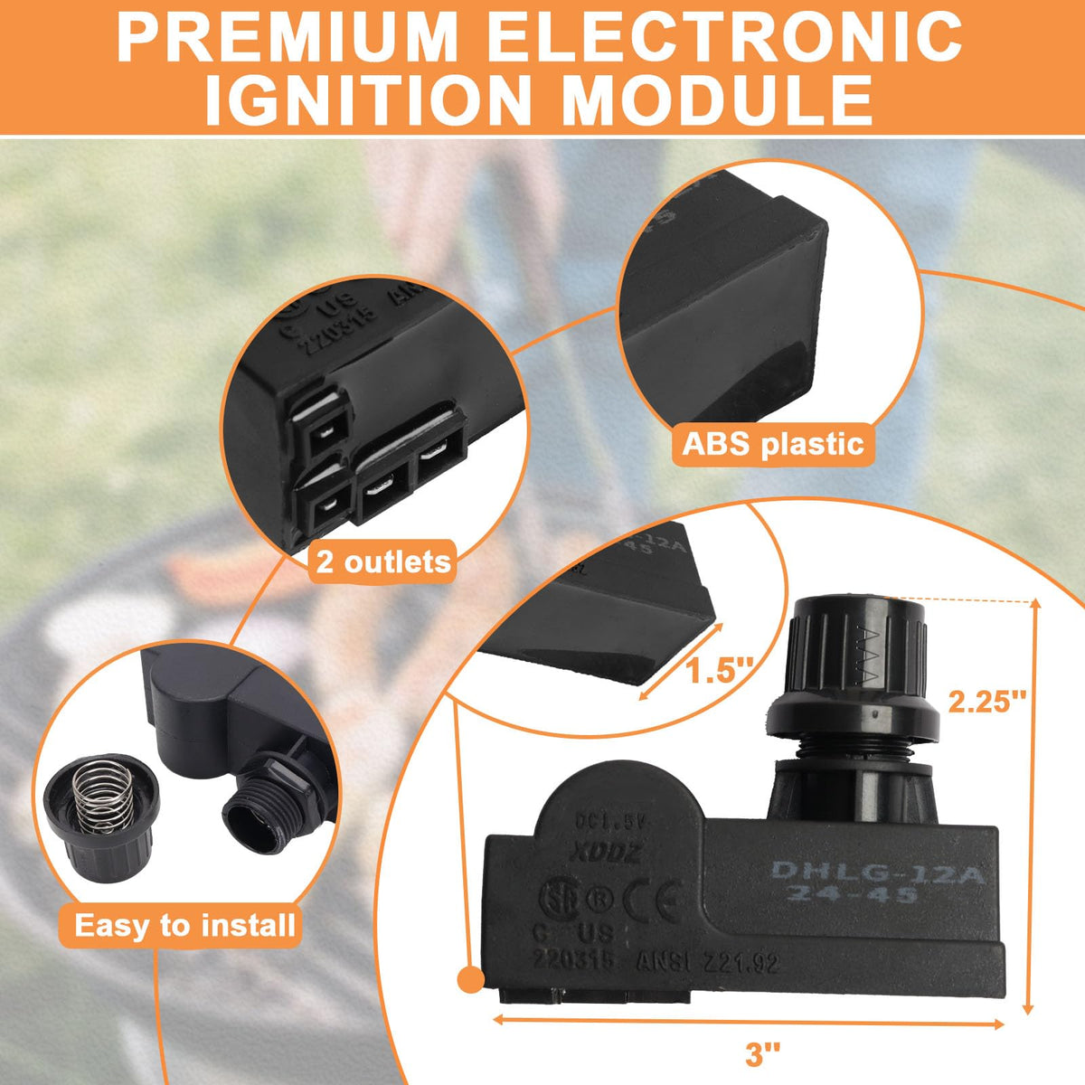 PETKAO DHLG-12 ignition buttons enable quick activation on Surefire systems.