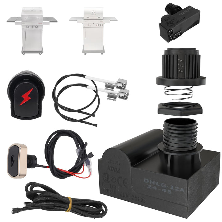 PETKAO DHLG-12 ignition module for Char-Broil grills, durable and heat resistant.