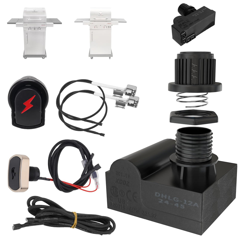 PETKAO DHLG-12 ignition module for Char-Broil grills, durable and heat resistant.
