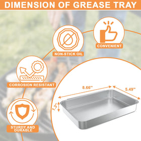 PETKAO drip-pan kit attached for simple grease management.