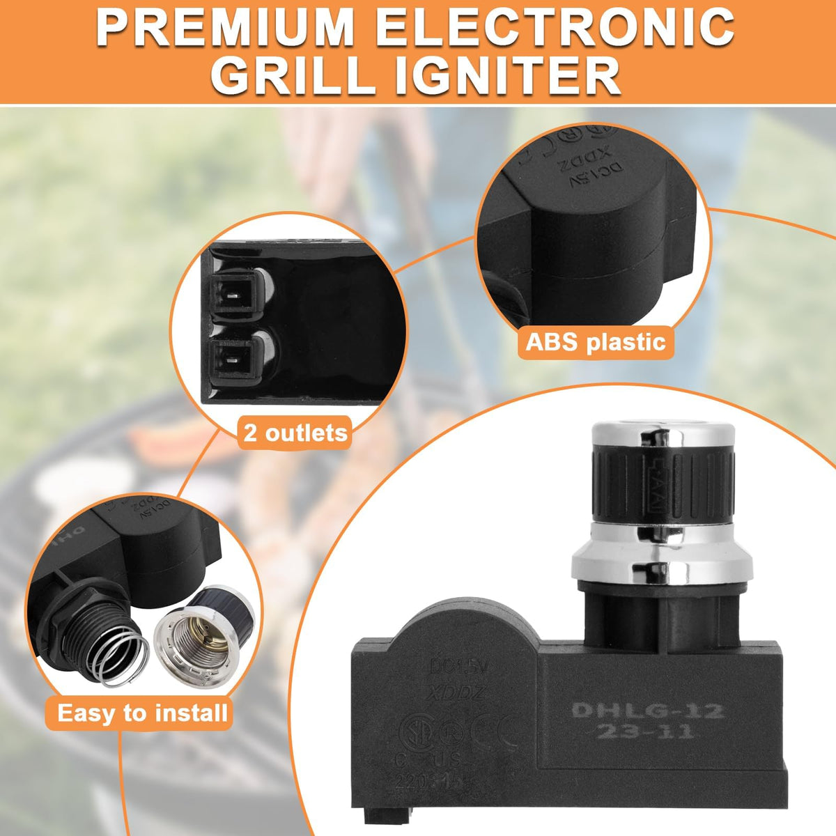 PETKAO durable igniter module designed for frequent outdoor use