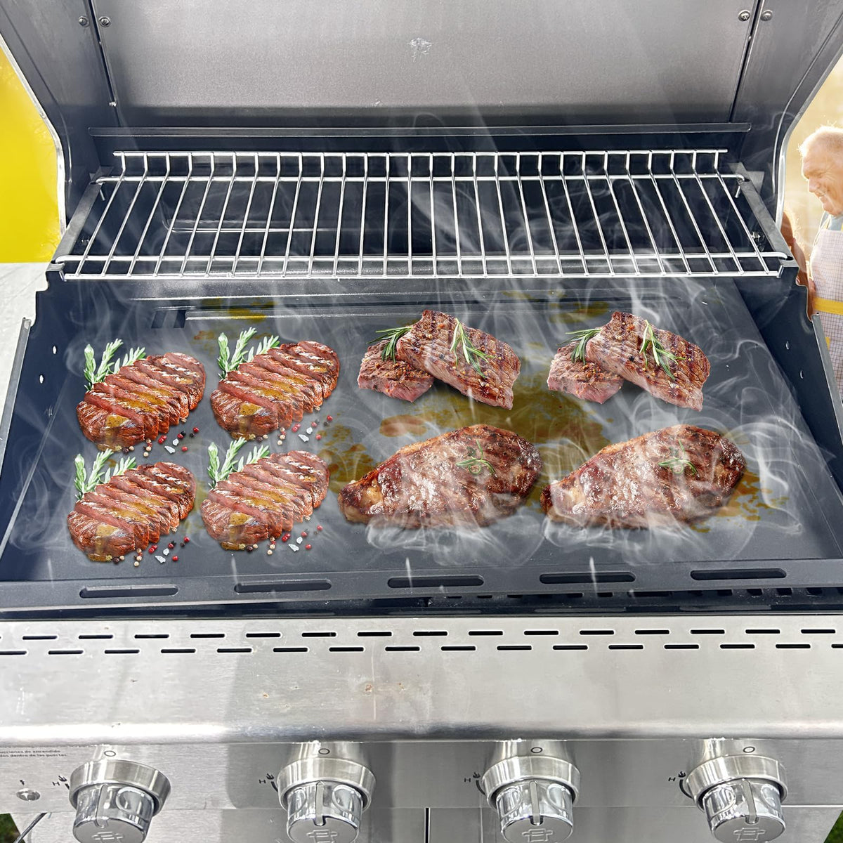 PETKAO durable Nexgrill rack supporting heavier foods during grilling