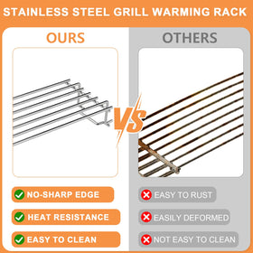 PETKAO-easy-clean-surface-warming-rack facilitates quick cleaning after grilling
