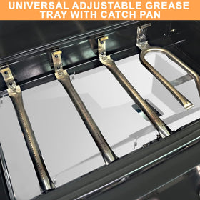 PETKAO easy-cleanup drip pan improves post-cook cleanup.