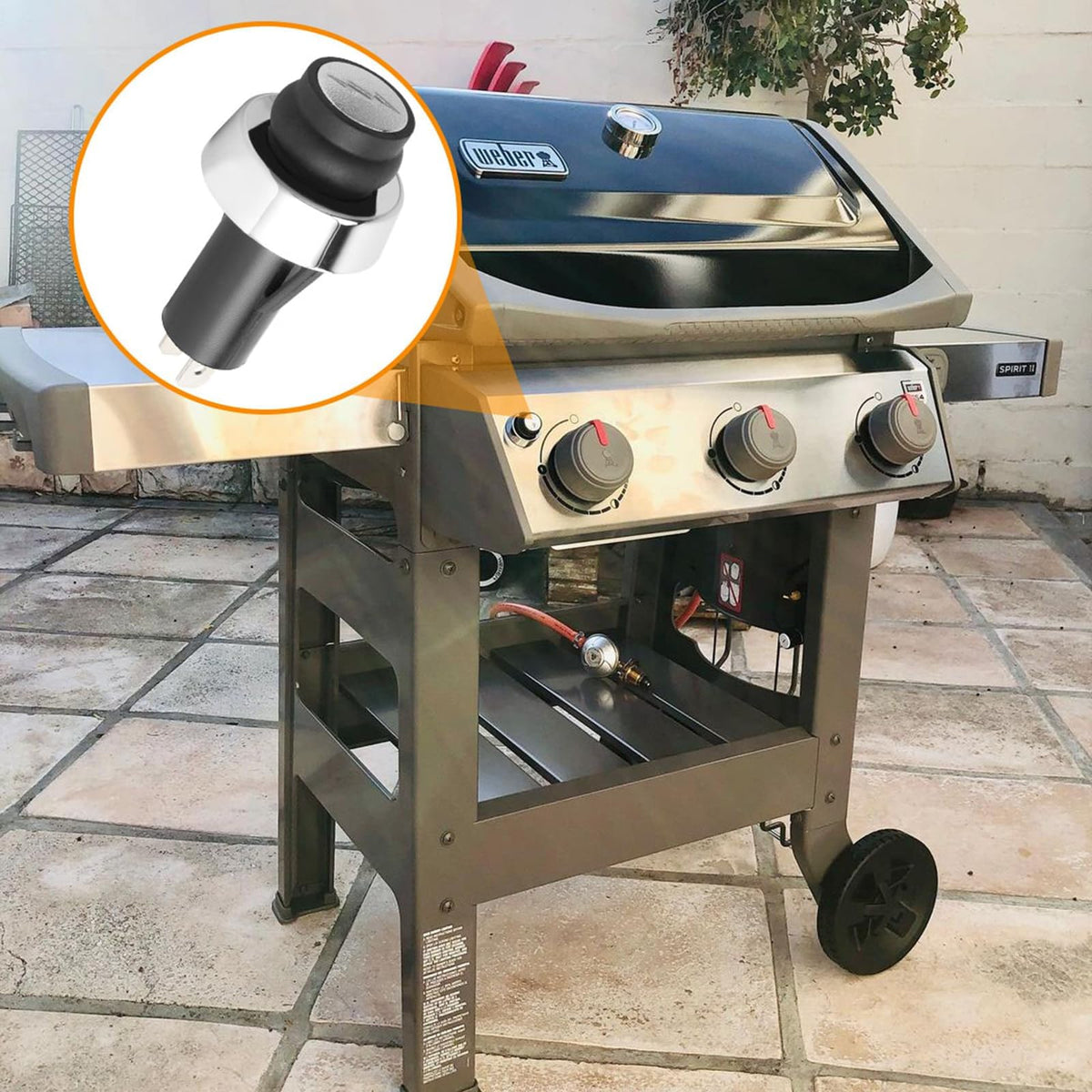 PETKAO easy-install ignition kit for Weber Spirit II GS4 simplifies setup.