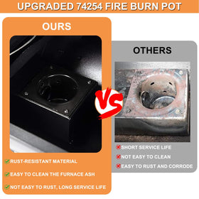 Enamel-coated PETKAO burn pot delivers long-lasting performance and corrosion resistance