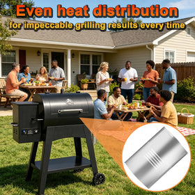 PETKAO flame broiler bottom plate promotes uniform heat distribution