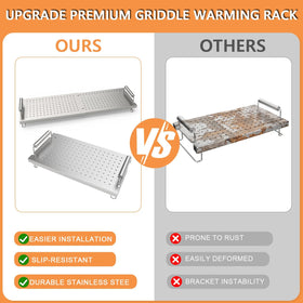 PETKAO foldable warming rack for compact storage.
