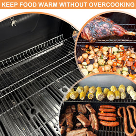 PETKAO warming rack designed for Charbroil Performance grills boosting grilling efficiency