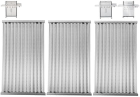 PETKAO G533-2200-W1 emitter plate top view showing stainless steel finish and even heat potential