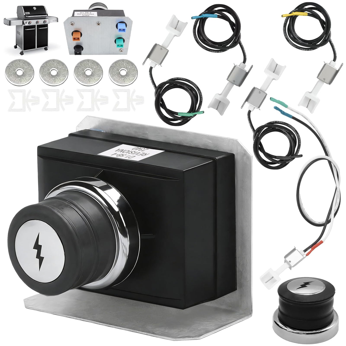 PETKAO Genesis Igniter Kit 4-outlet module for reliable Weber Genesis ignition.