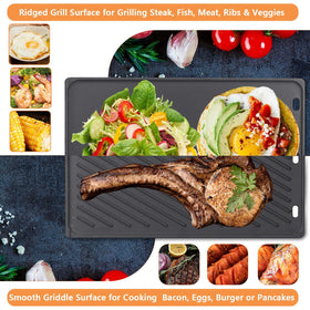 PETKAO Genesis II GS4 griddle rust-resistant cast iron surface for durability