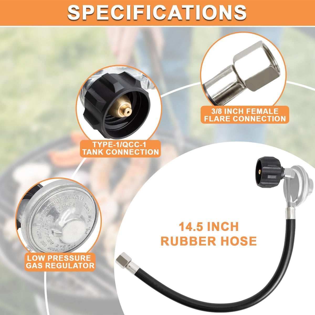 GENESIS Platinum B/C hose-regulator by PETKAO ensures durable Weber compatibility