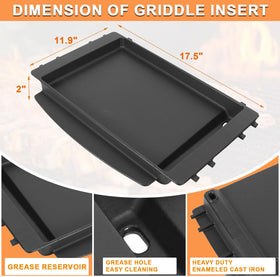 PETKAO griddle insert with GS4 Spirit II for versatile cooking