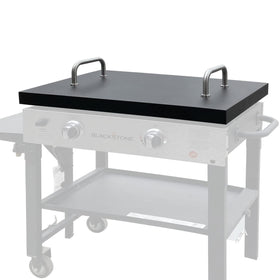 PETKAO griddle lid front view for 28-inch Blackstone with dual handles.