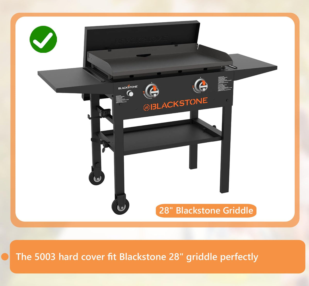 PETKAO lid keeps grill surface clean and ready for the next cook.