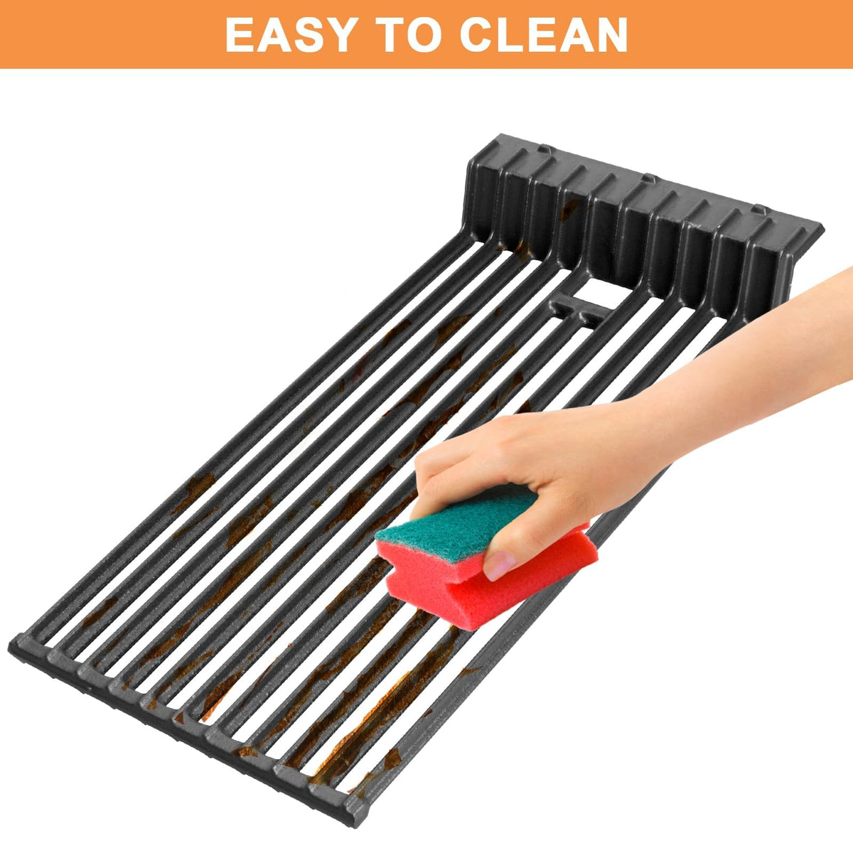 PETKAO Matte Enamel Cast Iron grates deliver fast heating and easy cleaning.