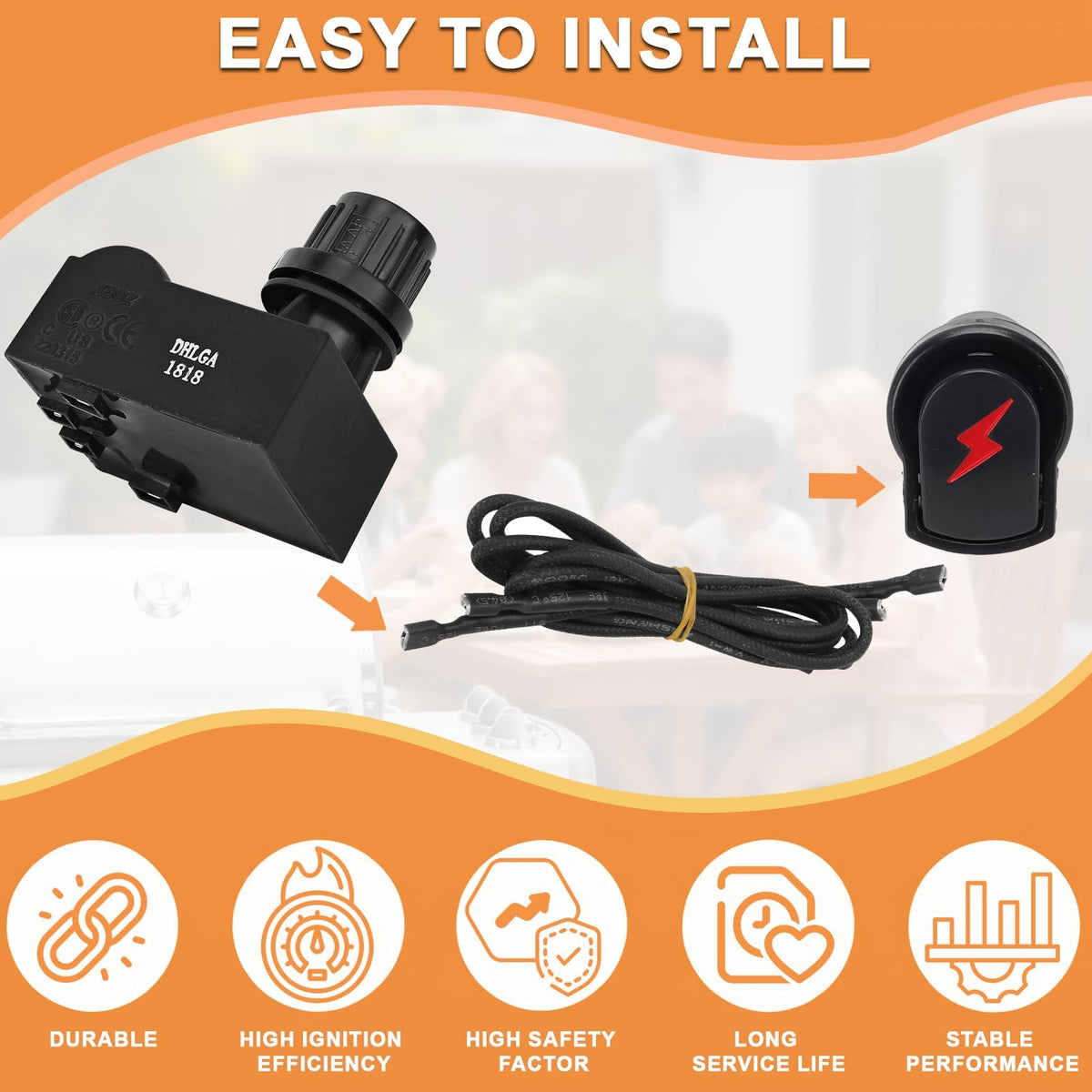 PETKAO grill igniter package designed for easy summer barbecue sessions
